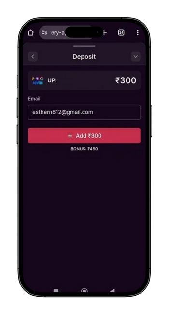 Confirm the deposit 