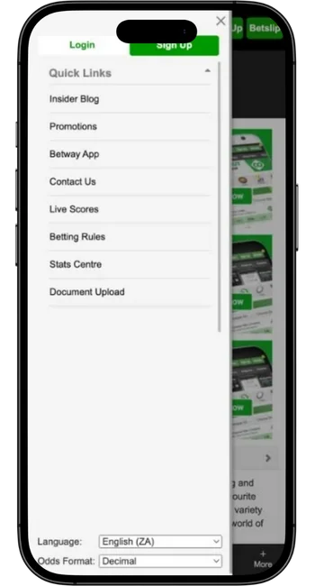 Locate mobile section