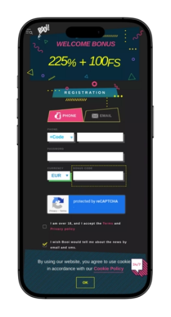 Aviator iPhone Booi registration