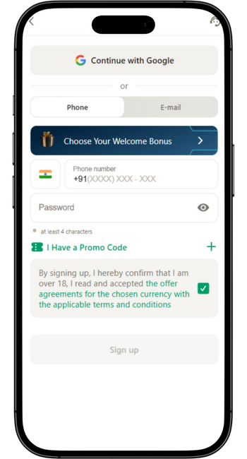Register an account